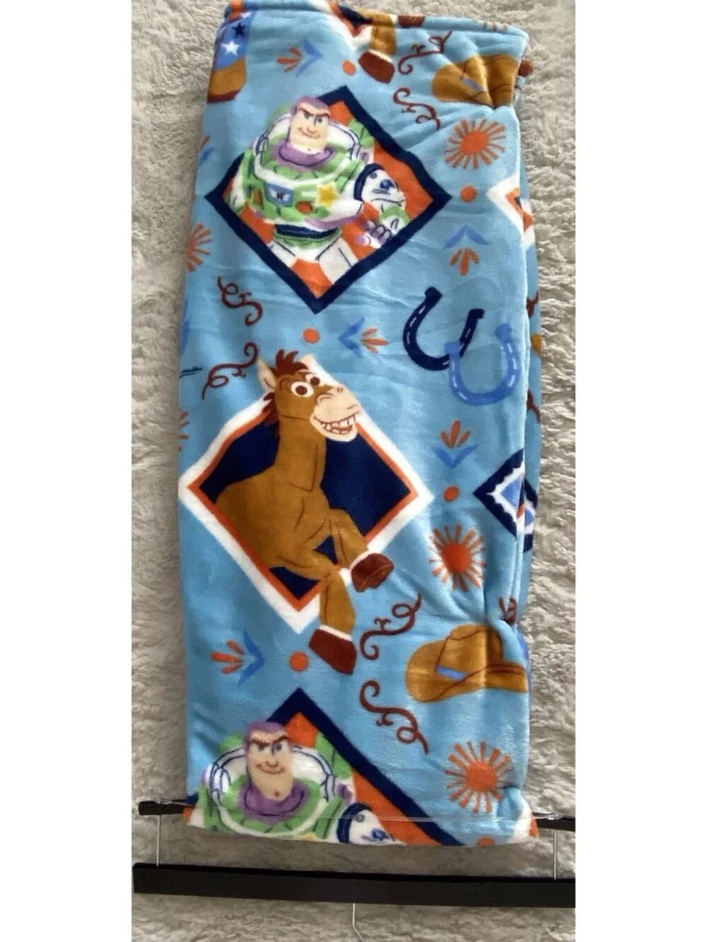 Disney Toy Story 5 Throw Blanket Woody Jessie Buzz Lightyear Bullseye 50” X 70”